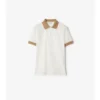 Camisas de algodón con logotipo en el cuello Camisas de algodón con logotipo en el cuello
