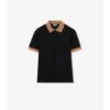 Camisas de algodón con logotipo en el cuello Camisas de algodón con logotipo en el cuello