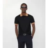 Camisas de algodón con logotipo en el cuello Camisas de algodón con logotipo en el cuello