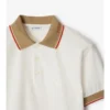 Camisas de algodón con logotipo en el cuello Camisas de algodón con logotipo en el cuello