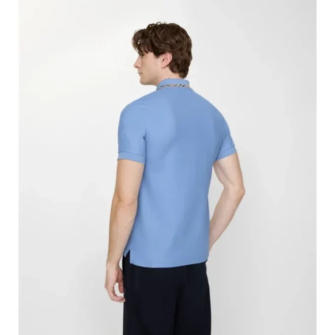 Camisas de algodón con ribetes a cuadros Camisas de algodón con ribetes a cuadros