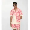 Camisas de algodón de corte holgado con estampado de caballitos de mar