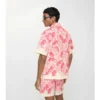 Camisas de algodón de corte holgado con estampado de caballitos de mar