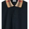 Camisas de algodón de manga larga con cuello a cuadros Camisas de algodón de manga larga con cuello a cuadros