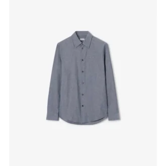 Camisas de corte regular en mezcla de algodón