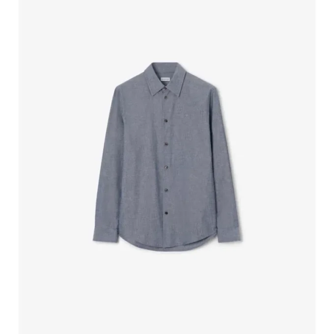 Camisas de corte regular en mezcla de algodón