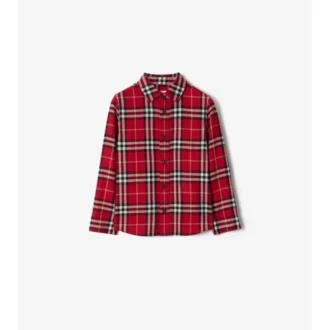 Camisas de franela de algodón a cuadros