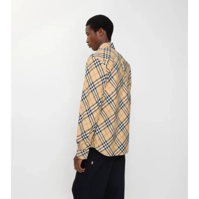 Camisas de franela de algodón a cuadros de corte holgado