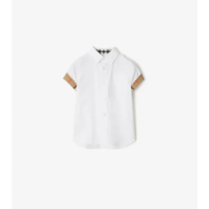 Camisas de popelín de algodón a cuadros Camisas de popelín de algodón a cuadros