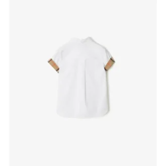 Camisas de popelín de algodón a cuadros