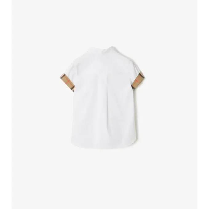 Camisas de popelín de algodón a cuadros Camisas de popelín de algodón a cuadros