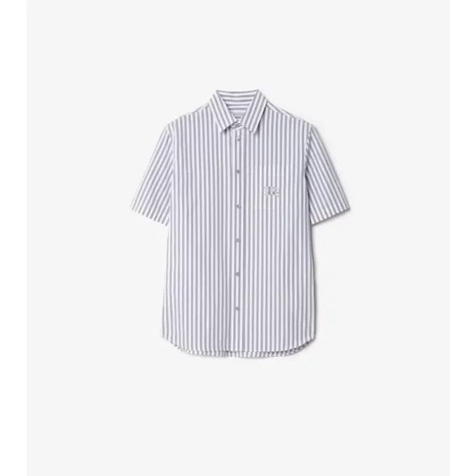 Camisas de popelín de algodón a rayas