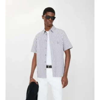 Camisas de popelín de algodón a rayas