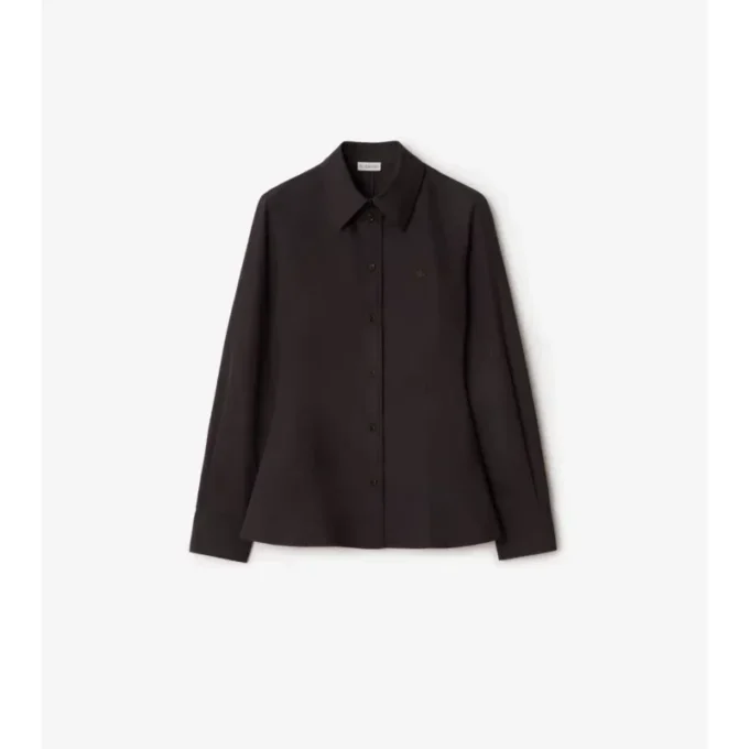 Camisas de popelín de algodón de corte ajustado