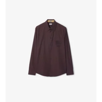 Camisas de popelín de algodón de corte regular