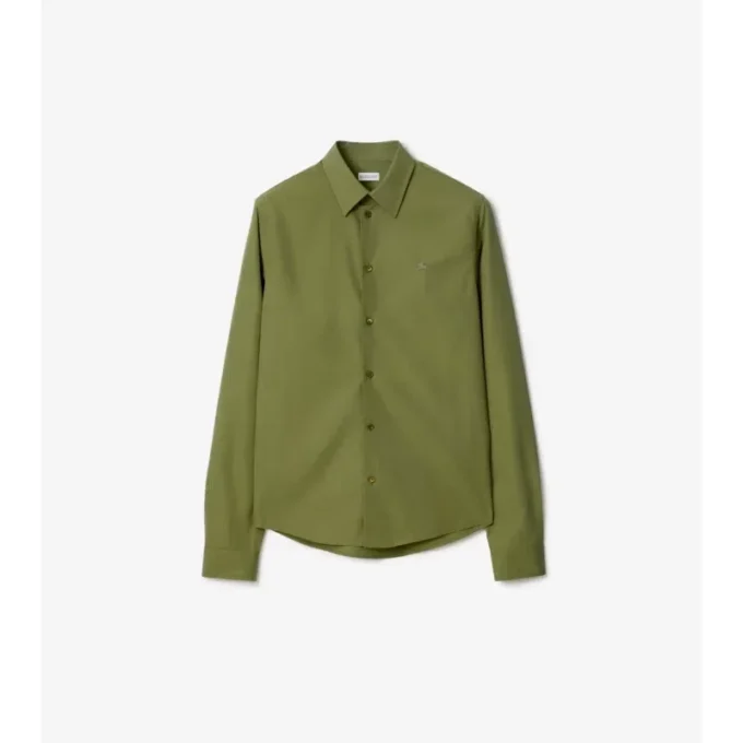 Camisas de popelín de algodón de corte regular