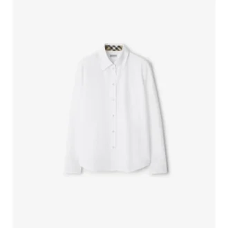 Camisas de popelín de algodón de corte regular Camisas de popelín de algodón de corte regular