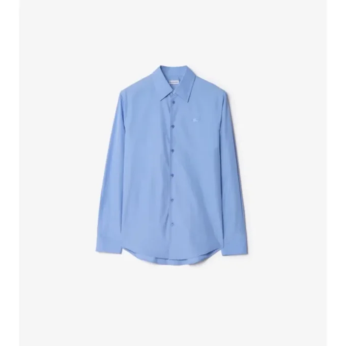 Camisas de popelín de algodón de corte regular