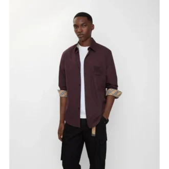 Camisas de popelín de algodón de corte regular