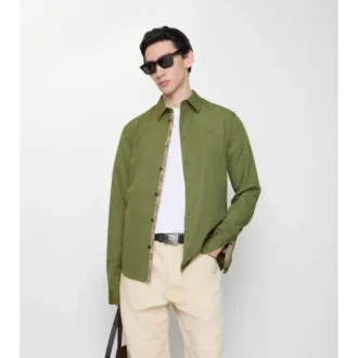 Camisas de popelín de algodón de corte regular