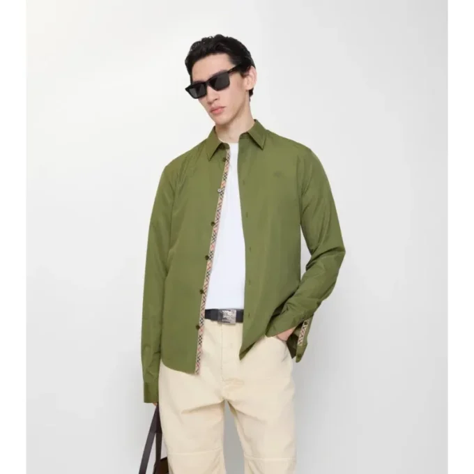 Camisas de popelín de algodón de corte regular