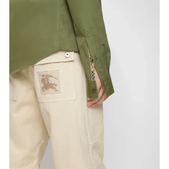 Camisas de popelín de algodón de corte regular