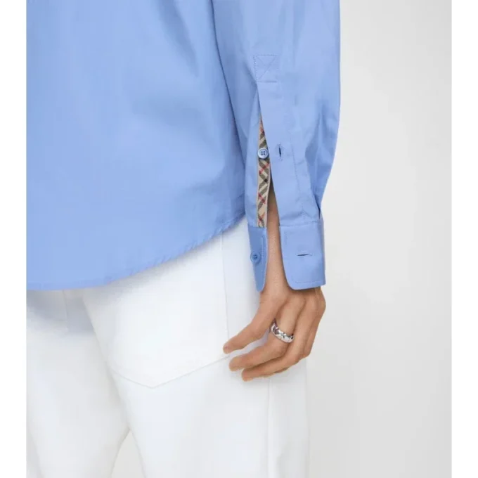 Camisas de popelín de algodón de corte regular