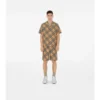 Camisas de seda con estampado de cuadros oversize Camisas de seda con estampado de cuadros oversize