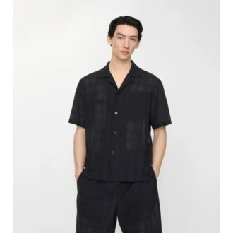 Camisas de voile de algodón a cuadros de corte holgado