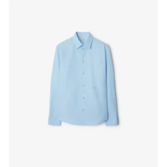 Camisas formales de popelín de algodón de corte ajustado