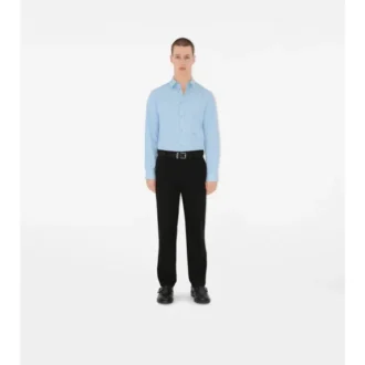 Camisas formales de popelín de algodón de corte ajustado