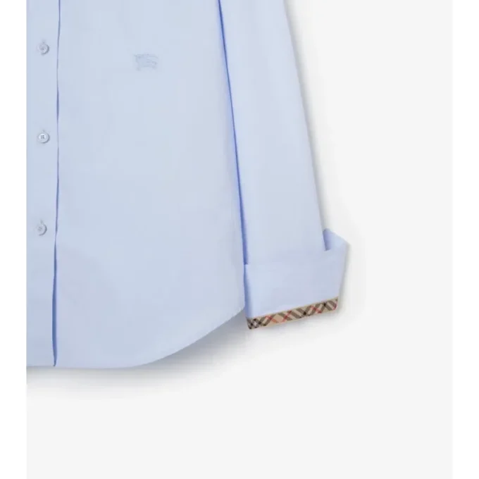 Camisas formales de popelín de algodón de corte regular Camisas formales de popelín de algodón de corte regular