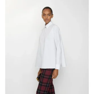 Camisas oversize de popelín de algodón Camisas oversize de popelín de algodón
