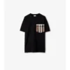 Camiseta de algodón con bolsillo a cuadros Camiseta de algodón con bolsillo a cuadros