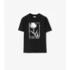 Camiseta de algodón con cardo Camiseta de algodón con cardo