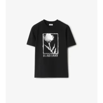 Camiseta de algodón con cardo