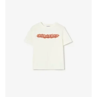 Camiseta de algodón con el logotipo de Sandy
