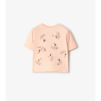 Camiseta de algodón con el logotipo del paraguas