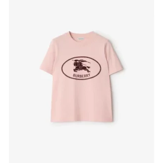 Camiseta de algodón con el sello del caballero