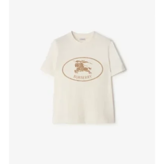 Camiseta de algodón con el sello del caballero