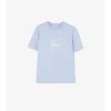 Camiseta de algodón con el sello del caballero