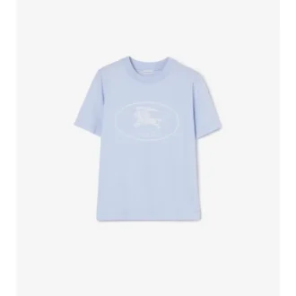 Camiseta de algodón con el sello del caballero