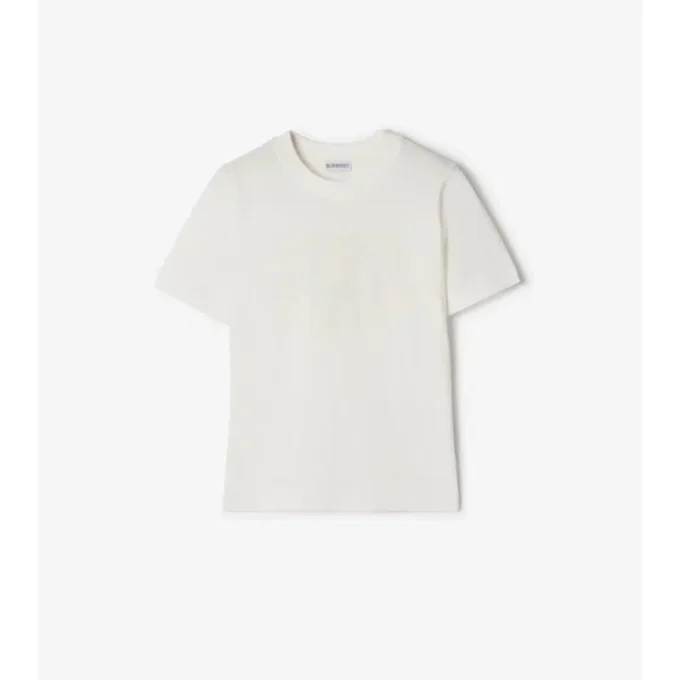 Camiseta de algodón con el sello del caballero