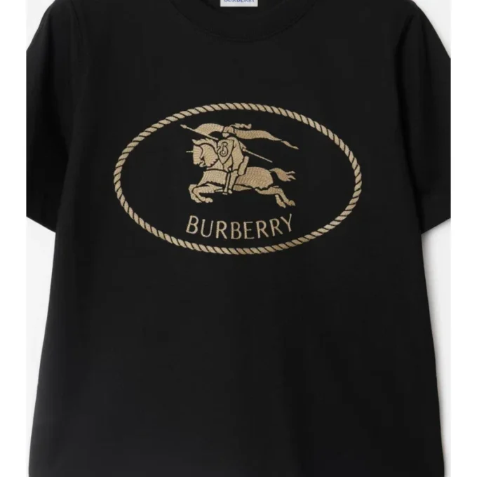Camiseta de algodón con el sello del caballero