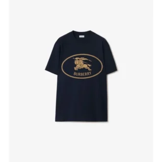 Camiseta de algodón con estampado de caballero