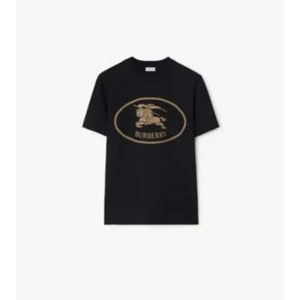 Camiseta de algodón con estampado de caballero