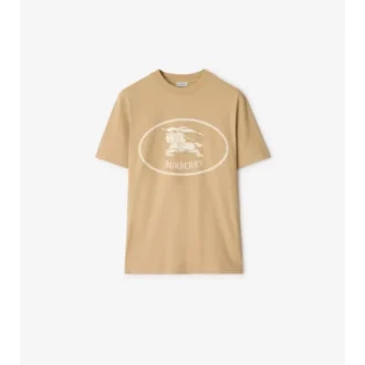 Camiseta de algodón con estampado de caballero