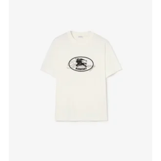 Camiseta de algodón con estampado de caballero