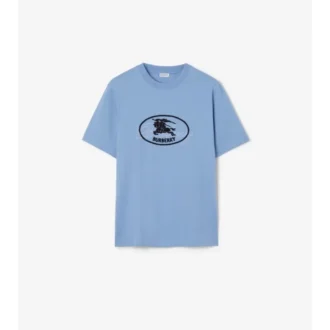 Camiseta de algodón con estampado de caballero