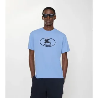 Camiseta de algodón con estampado de caballero